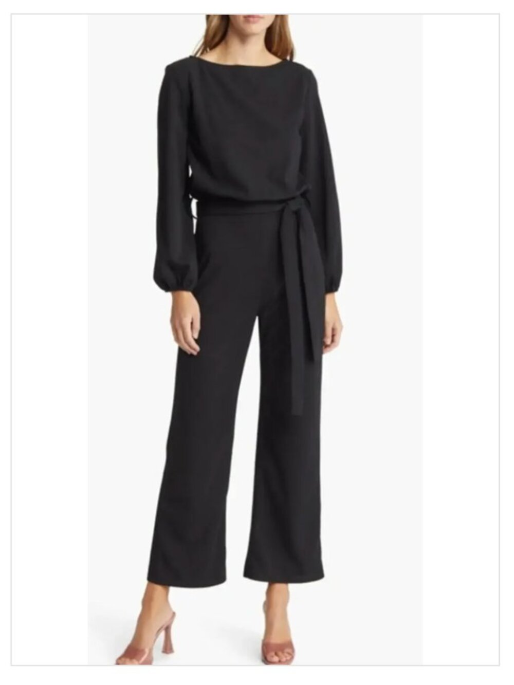 Nikki Lund Joy Long Sleeve Jumpsuit Black Small